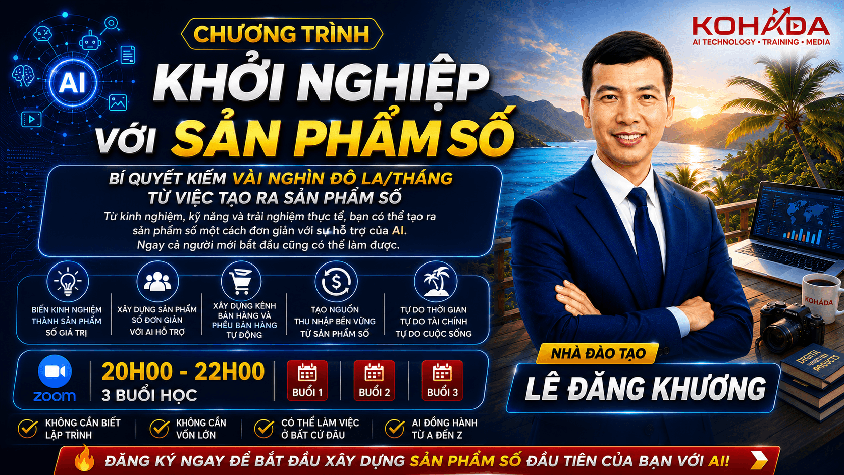 Khởi Nghiệp Với Sản Phẩm Số — Vé VIP
